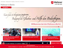 Tablet Screenshot of malteser-berlin.de